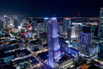 Fototapeta na wymiar City National Bank Downtown Miami FL USA