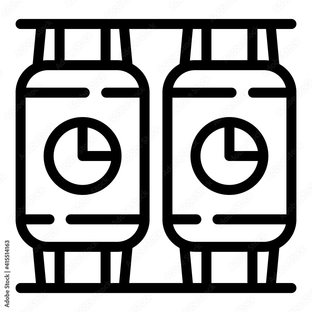 Poster pasteurization tank icon. outline pasteurization tank vector icon for web design isolated on white b