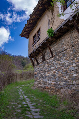 Fototapeta na wymiar Old ethnographic style bulgarian house