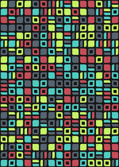 Abstract Geometric Pattern generative computational art illustration