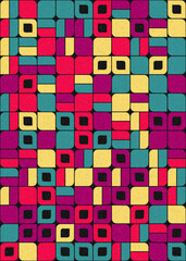 Abstract Geometric Pattern generative computational art illustration