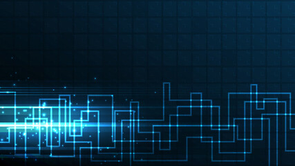 Technology background Hi-tech communication concept innovation abstract background vector illustration