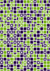 Abstract Geometric Pattern generative computational art illustration