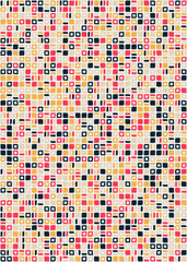 Fototapeta premium Abstract Geometric Pattern generative computational art illustration