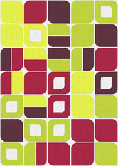 Abstract Geometric Pattern generative computational art illustration