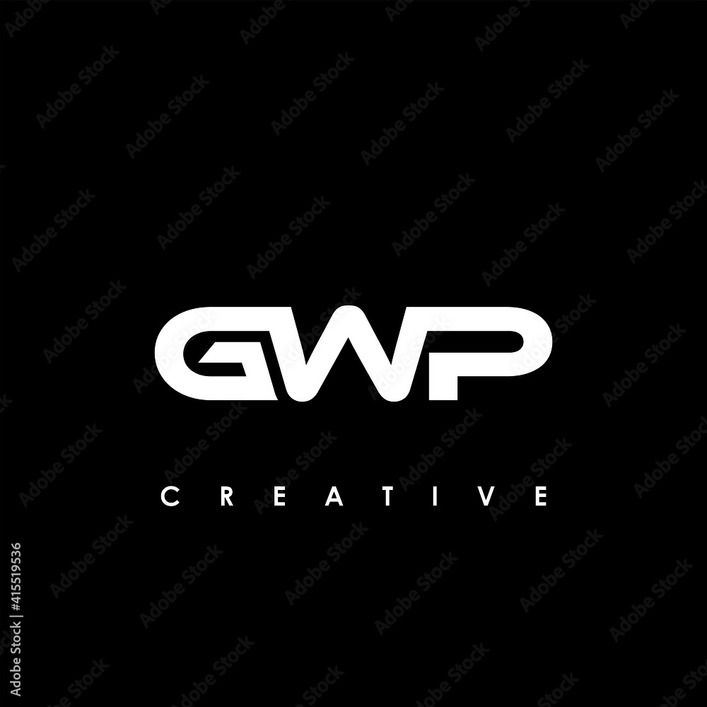 Wall mural gwp letter initial logo design template vector illustration