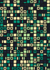 Abstract Geometric Pattern generative computational art illustration