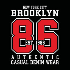 new york brooklyn urban clothing typography design