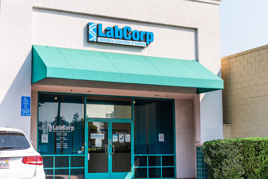 Oct 2, 2020 Sunnyvale / CA / USA - Labcorp patient service center in San Francisco Bay; Laboratory Corporation of America Holdings operates one of the largest clinical laboratory networks in the world