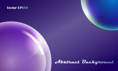 Image of the cosmos. Planet earth and the other. Abstract futuristic background. Vector EPS10