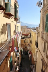 Fototapeta na wymiar Napoli - Vicolo da Corso Vittorio Emanuele
