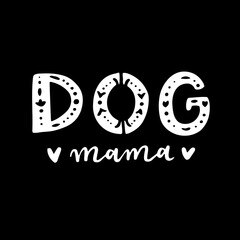 dog phrase black and white poster. Inspirational quotes about dogs. Hand written phrases about dog adoption. Adopt a dog. Saying about dogs.