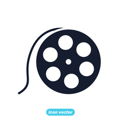 film roll icon. Entertainment symbol template for graphic and web design collection logo vector illustration