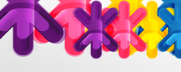 Abstract glossy crosses background for business or technology presentations, internet posters or web brochure covers