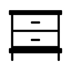 Drawer sketch icon for flat design website, or application