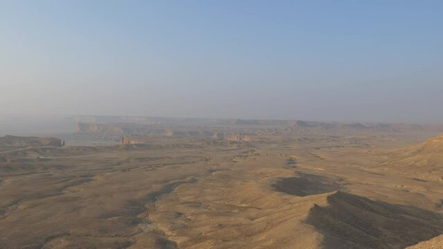 Edge of the World escarpment tourist area near Riyadh, Saudi Arabia