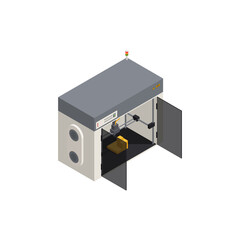 Isometric 3D Printer Composition