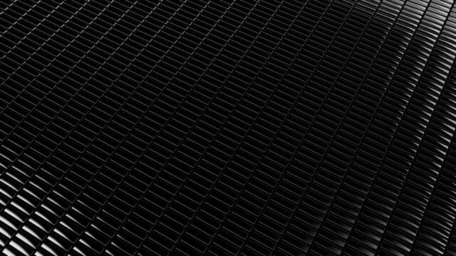 Rotating mirror plates on a black background - Creative Design Element.