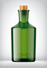 Transparent Color Glass Bottle
