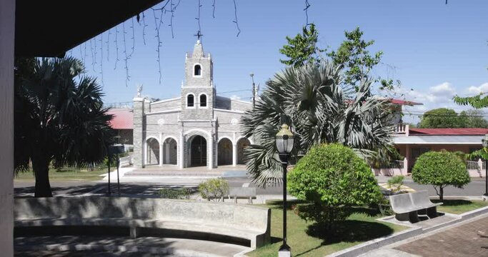 Panama Gualaca, Our Lady of Los Angeles church and Ortega municipal park