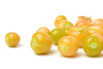 Physalis fruit isolated on white background 