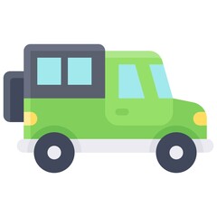 SUV icon, transportation related vector