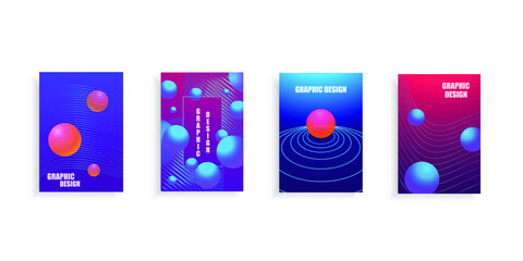 Cover design with geometric shapes. Colorful design. Vector.