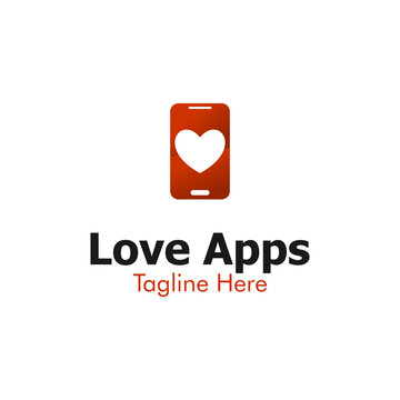 Illustration Vector Graphic of Love Application Logo. Perfect to use for Application Company