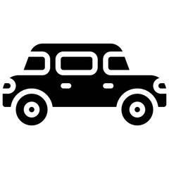 Saloon icon, transportation related vector
