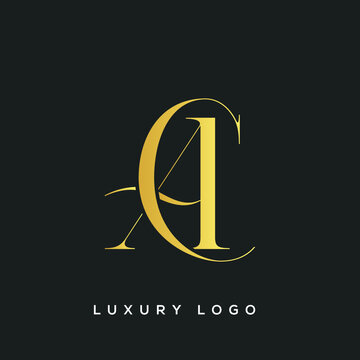 CA letter logo alphabet monogram icon symbol