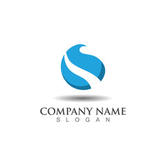 Abstract Globe circle Logo Design Vector Isolated On White Background