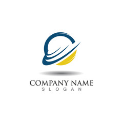 Abstract Globe circle Logo Design Vector Isolated On White Background