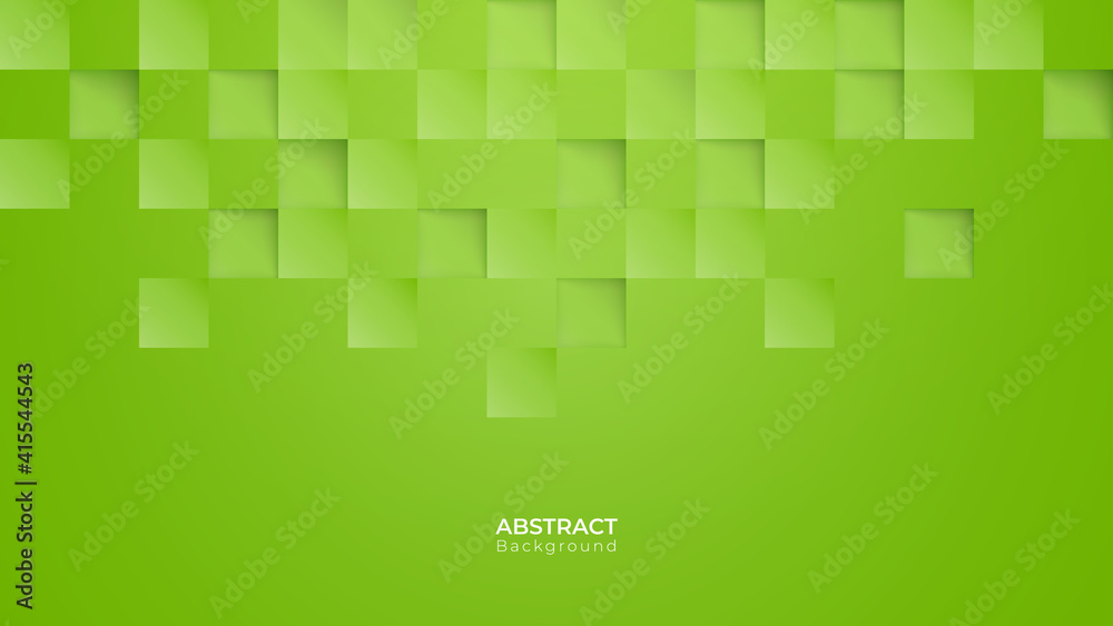 Poster abstract modern square green background. pattern geometric texture. vector art illustration