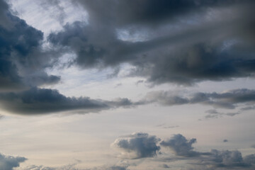 Fototapeta na wymiar clouds in winter