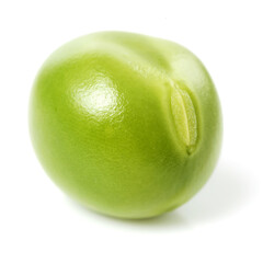 Fresh peas isolated on white background 