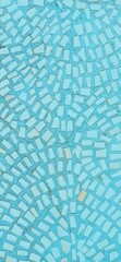 Blue, cyan mosaic.  Vertical abstract background. Banner for text.