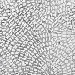 White mosaic. Rectangular abstract background. Banner for text.