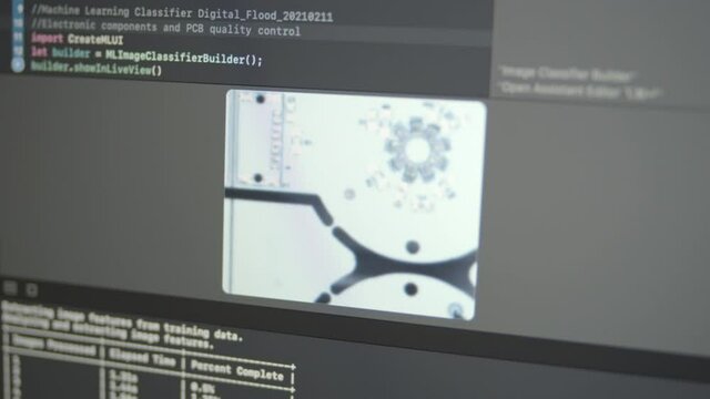 2.53 Real Neural Network Machine Learning Analyzes PCB (Printed circuit board) images In-line Quality Inspection Industrial Quality Control