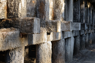 Ciechocinek, Poland. Graduation tower in Ciechocinek famous polish old sanatorium, spa, natural heatlh place and resort