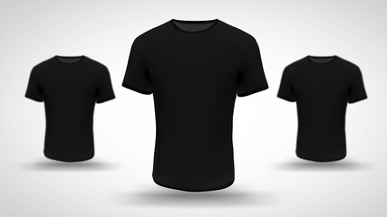 T-shirt 3d rendering mockup design