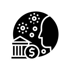 into epidemic benefits glyph icon vector. into epidemic benefits sign. isolated contour symbol black illustration