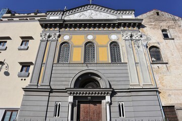Fototapeta na wymiar Napoli - Facciata della Chiesa di Santa Lucia Vergine al Monte