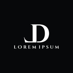Fototapeta premium Letter LD luxury logo design vector
