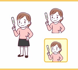 ピンクの服を着た小さな女の子