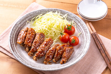 手羽中の甘辛揚げ