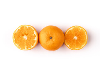 Fresh Oranges isolated stock image with white background.
