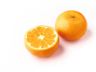 Fresh Oranges isolated stock image with white background.
