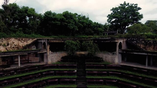 2.7K Pantai Gunung Ayung Amphitheater Bali Aerial