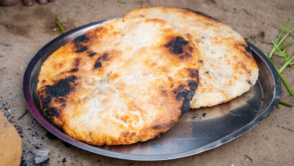 Angakar roti cooked in chhattisgarh