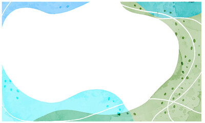 Streamlined hand drawn watercolor background